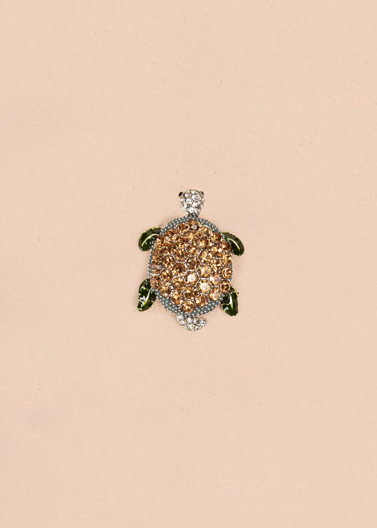 Prendedor de tortuga color naranja 106824