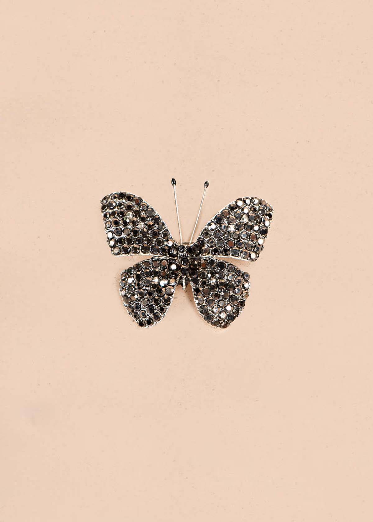 Prendedor de mariposa color negro 106827