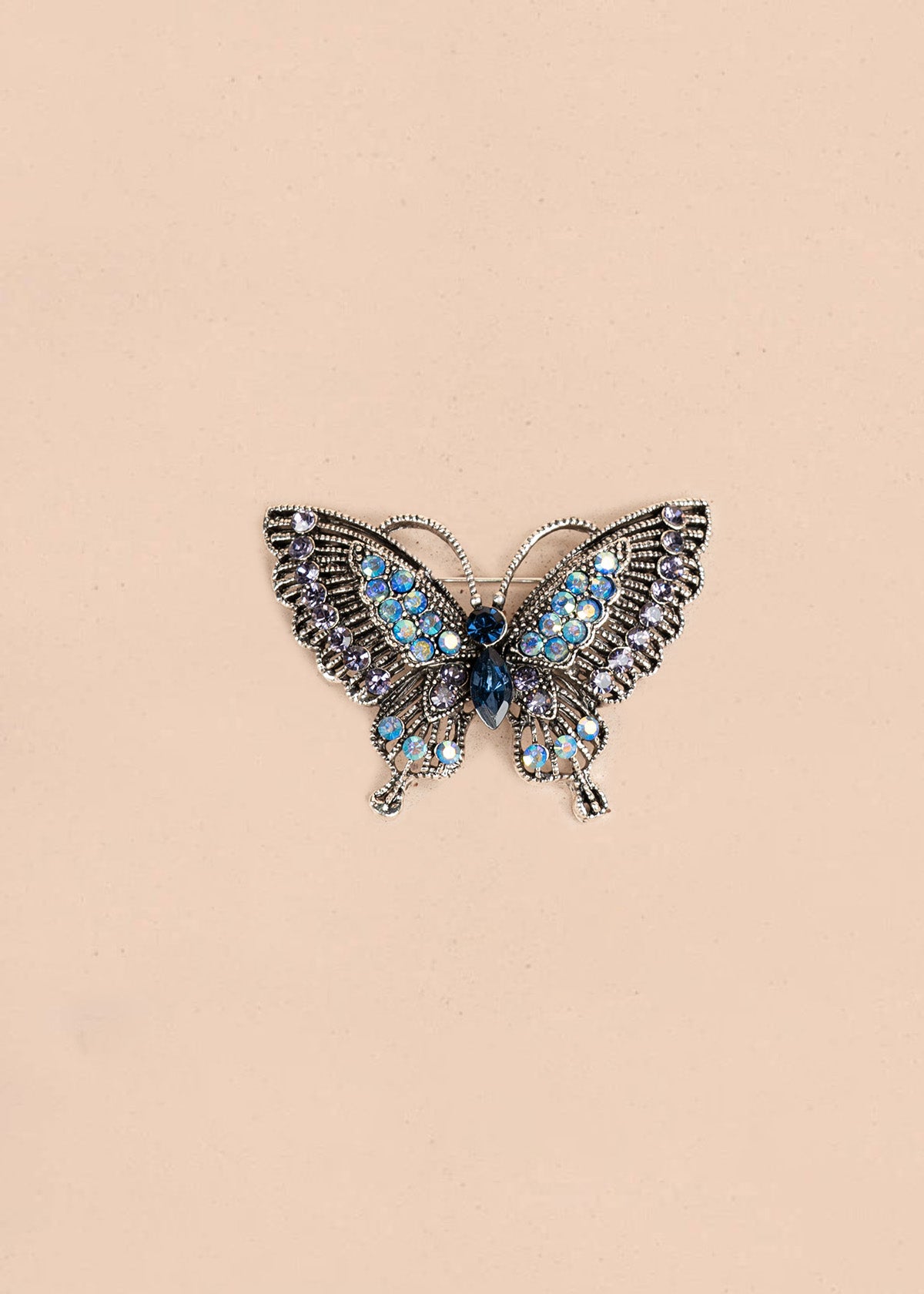 Prendedor de mariposa color azul 106828