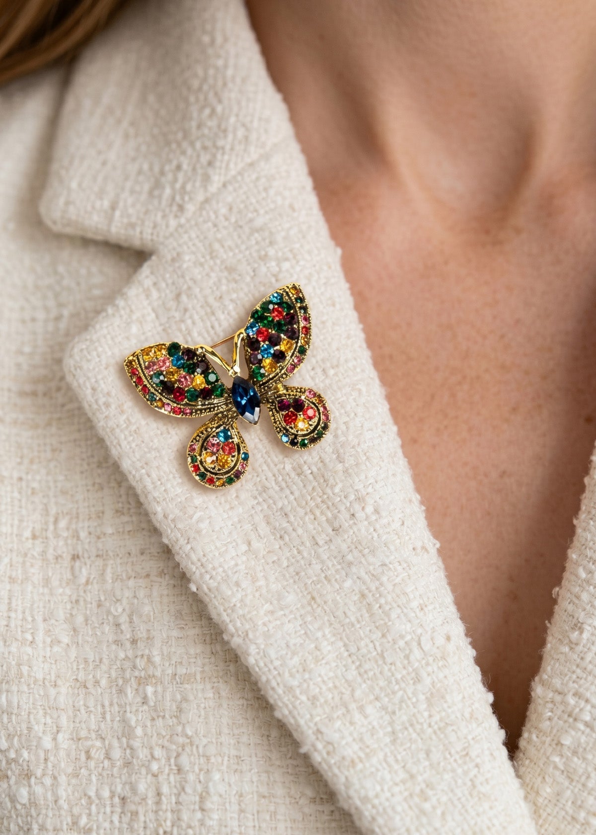 Prendedor de mariposas color único 106830
