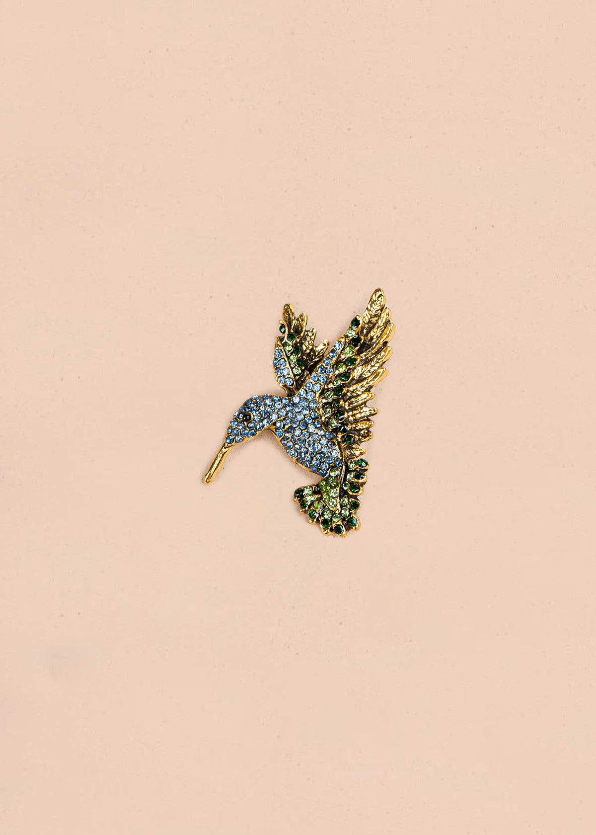 Prendedor de colibrí color azul 106833