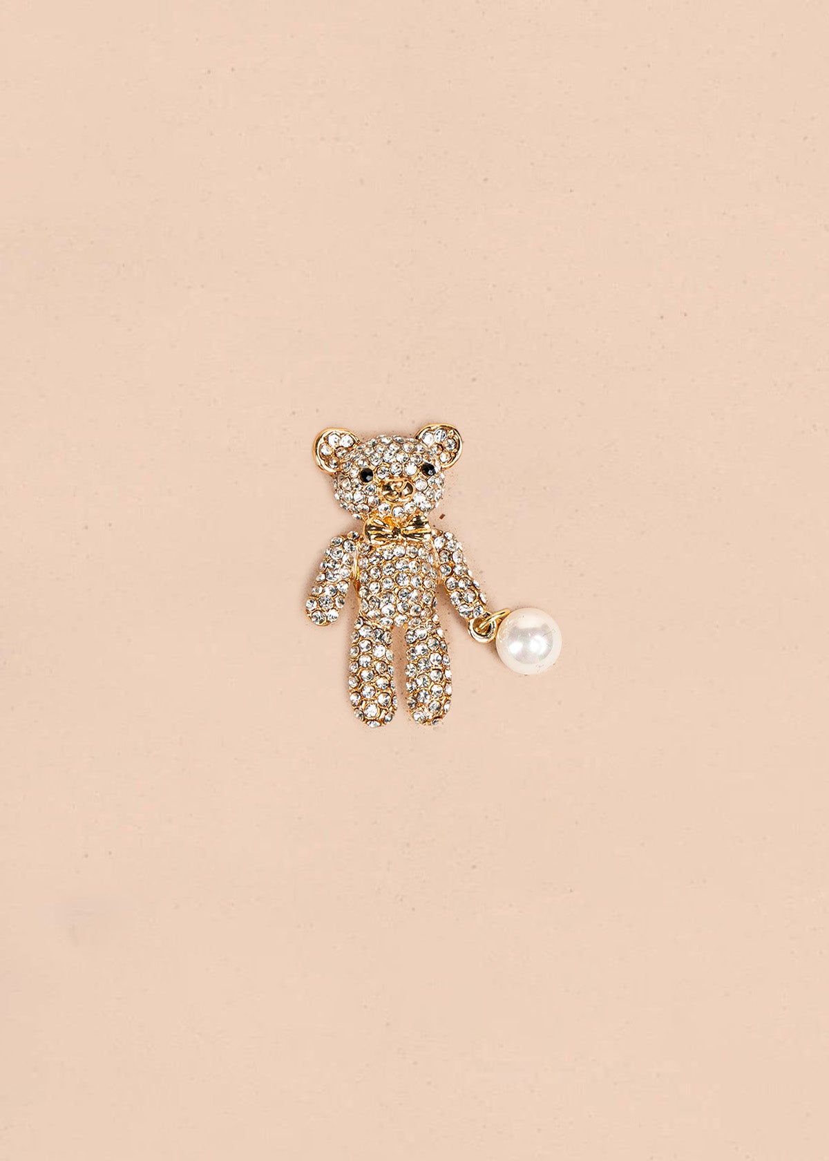 Prendedor de oso color dorado 106835
