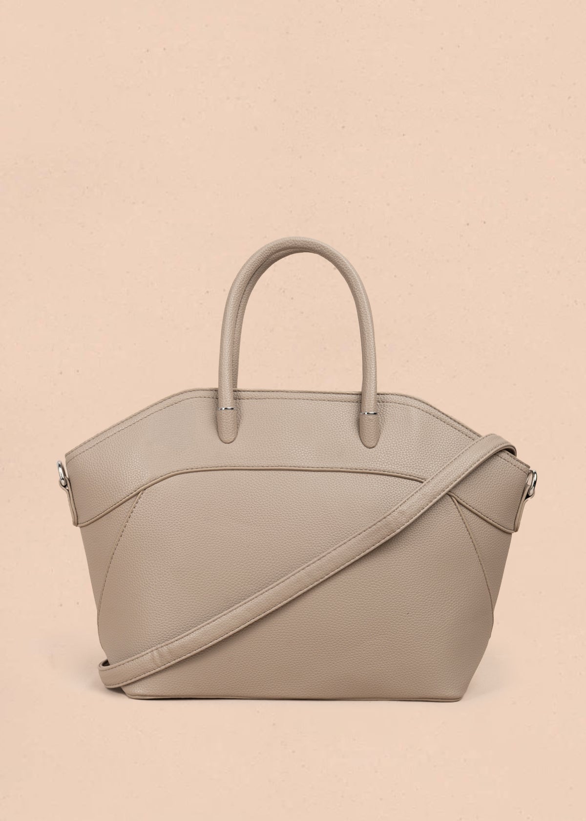 Bolso shopping color taupe 106976