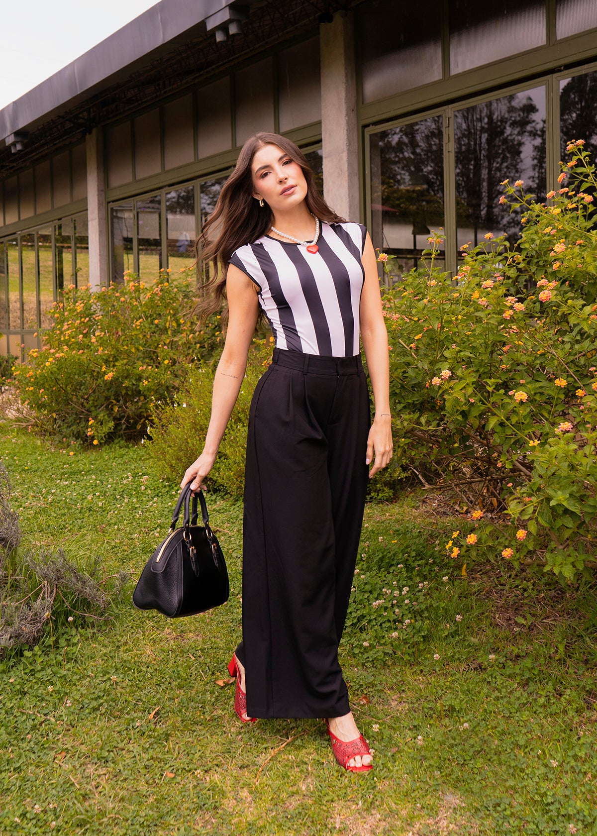 Body a rayas color negro 107039