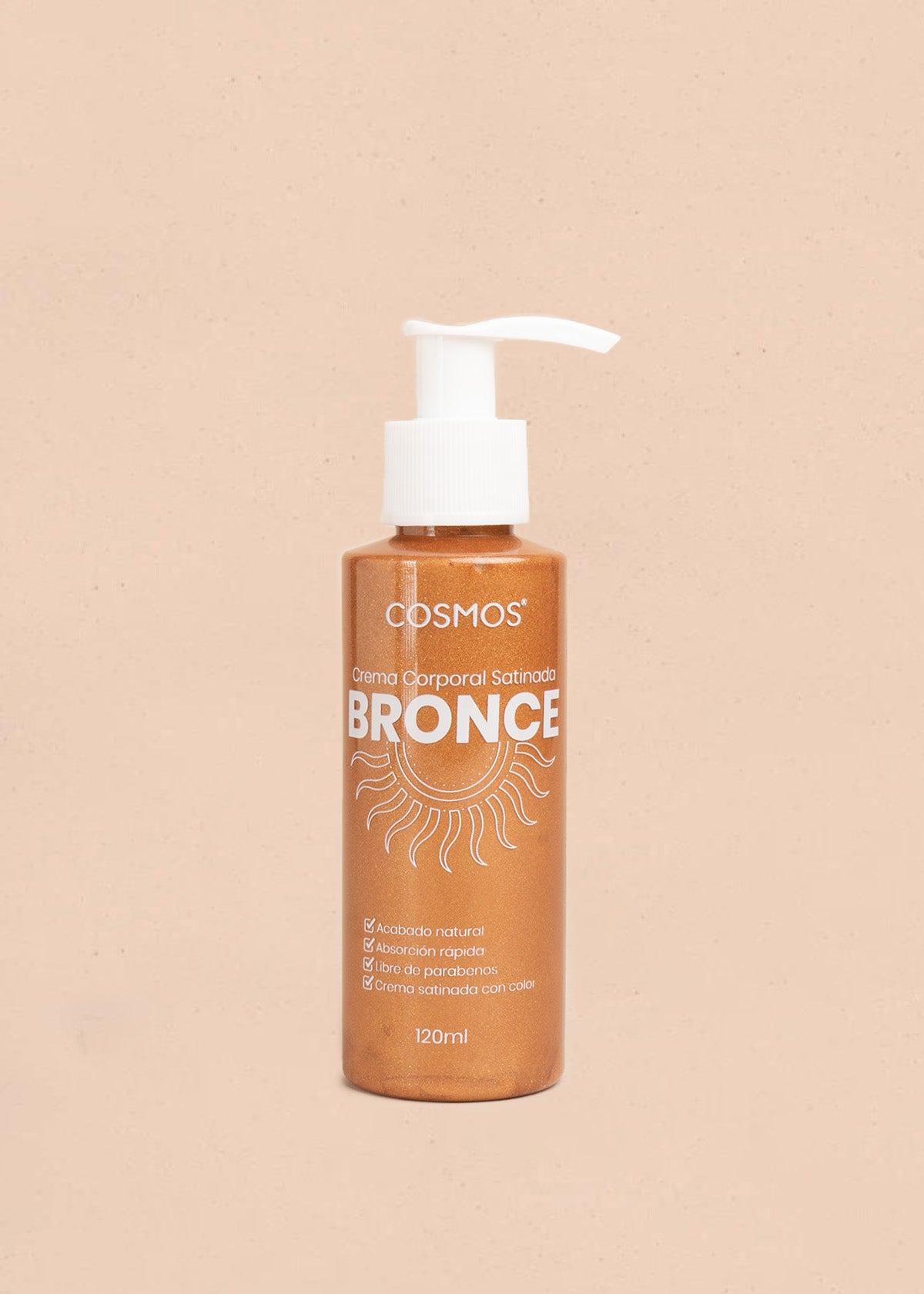 Crema bronceadora tono dorado satinado 120ml 106721