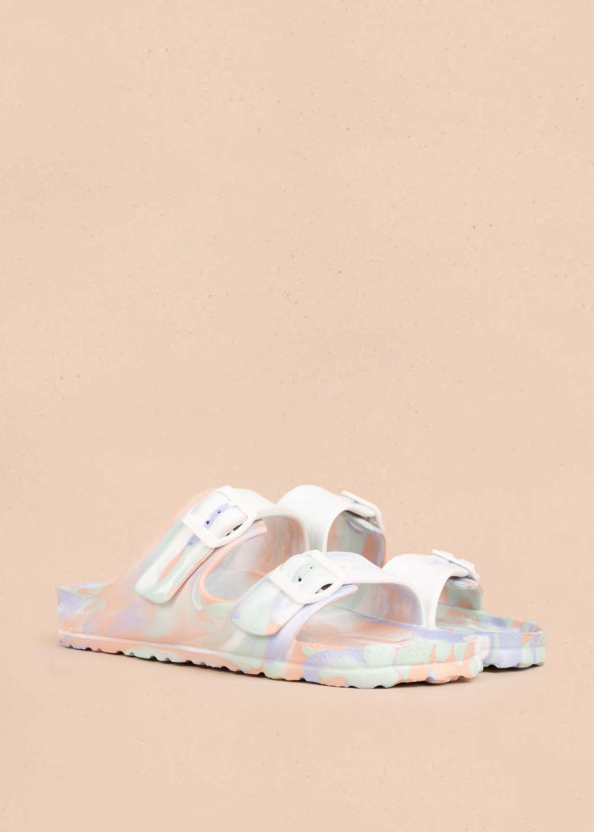 Sandalias planas multicolor 104907