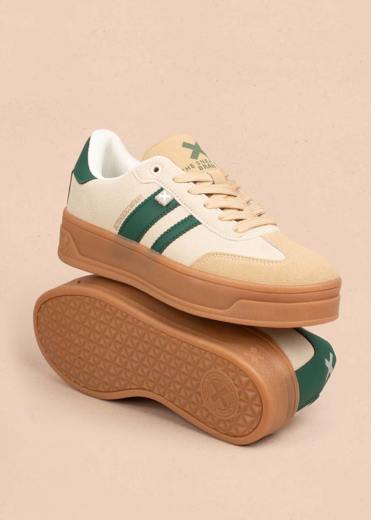 Tenis casuales color verde 105035