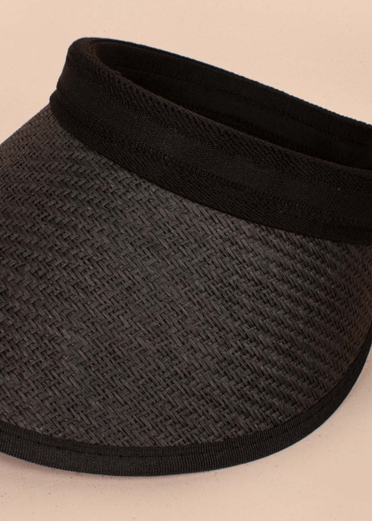 Visera en yute color negro 105233