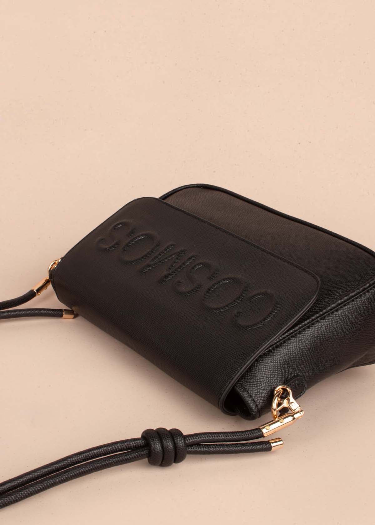 Bolso tipo bandolera color negro 105260