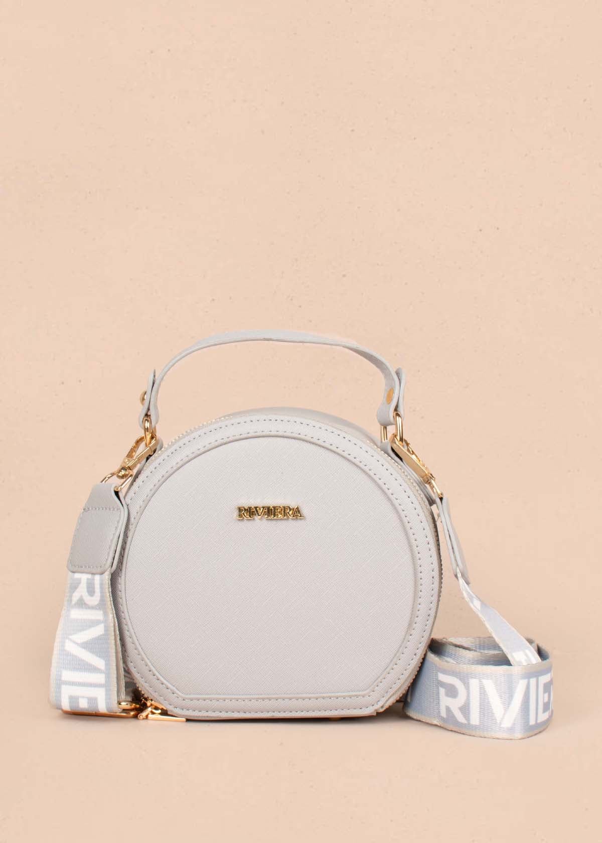 Bolso tipo bandolera color gris 105293