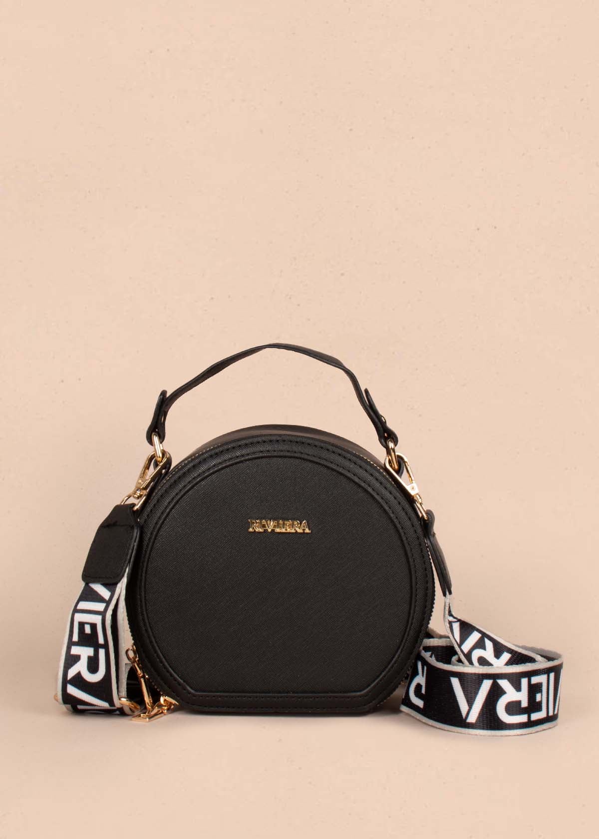 Bolso tipo bandolera color negro 105293