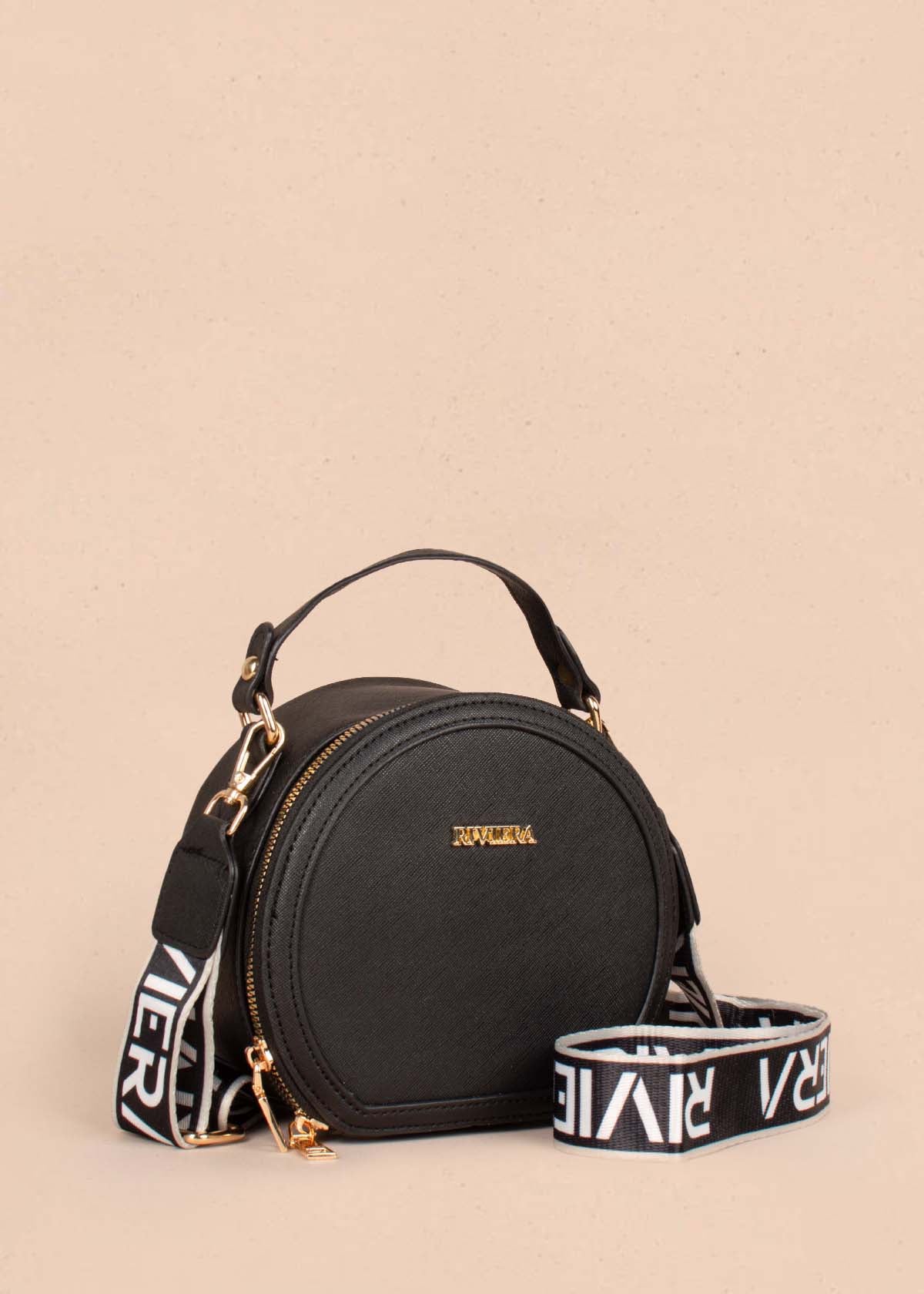 Bolso tipo bandolera color negro 105293