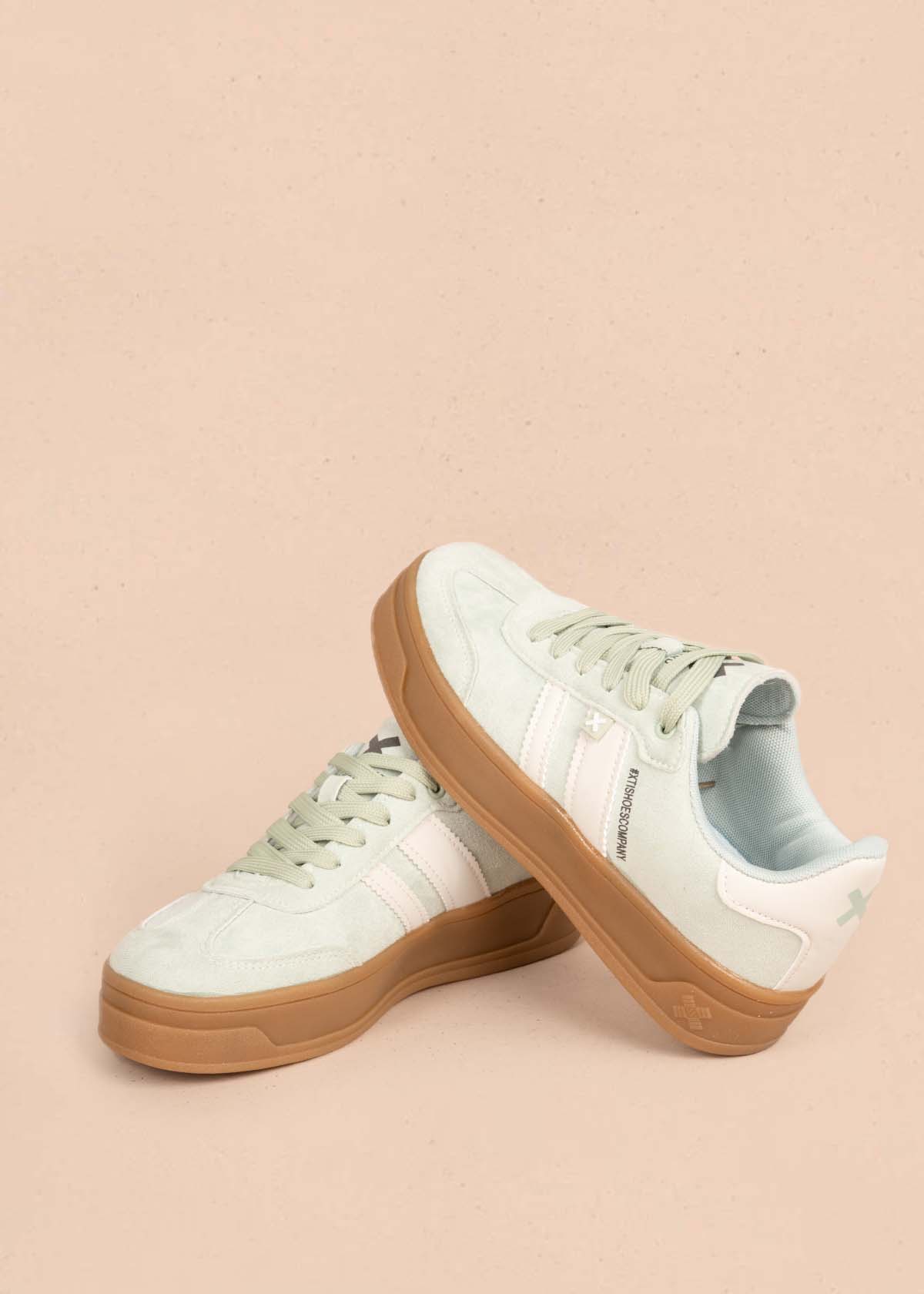 Tenis casuales color verde 105359