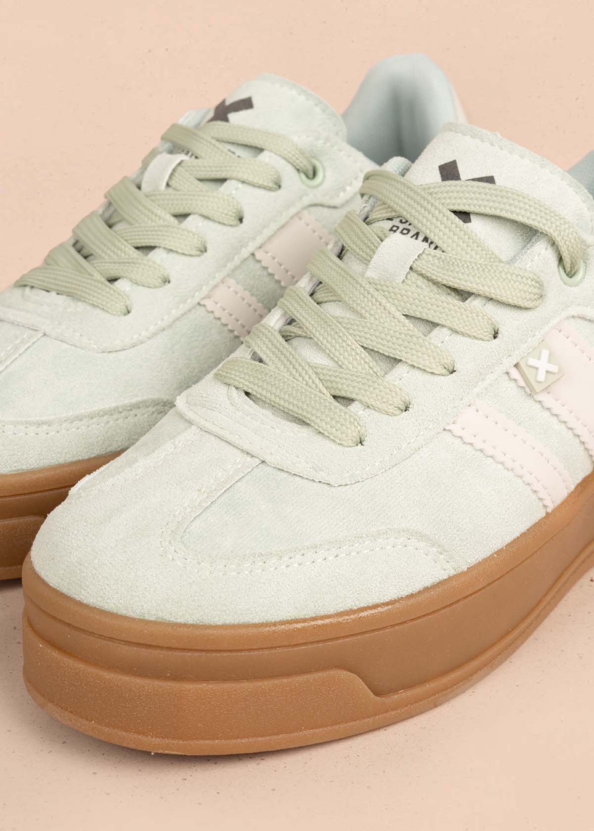 Tenis casuales color verde 105359