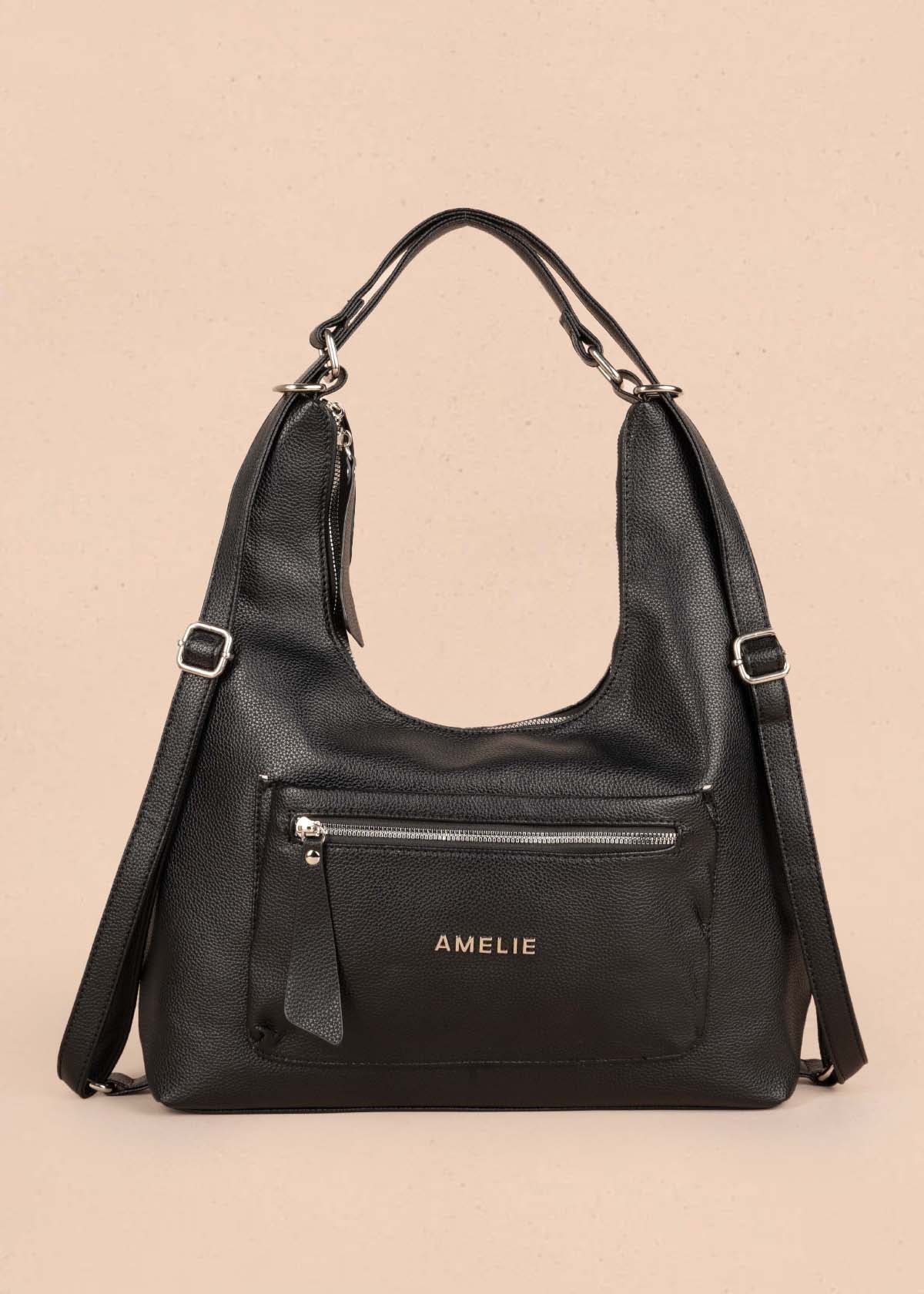 Bolso tipo shopping color negro 105363
