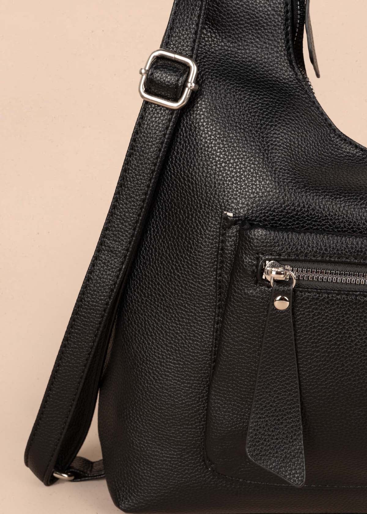 Bolso tipo shopping color negro 105363