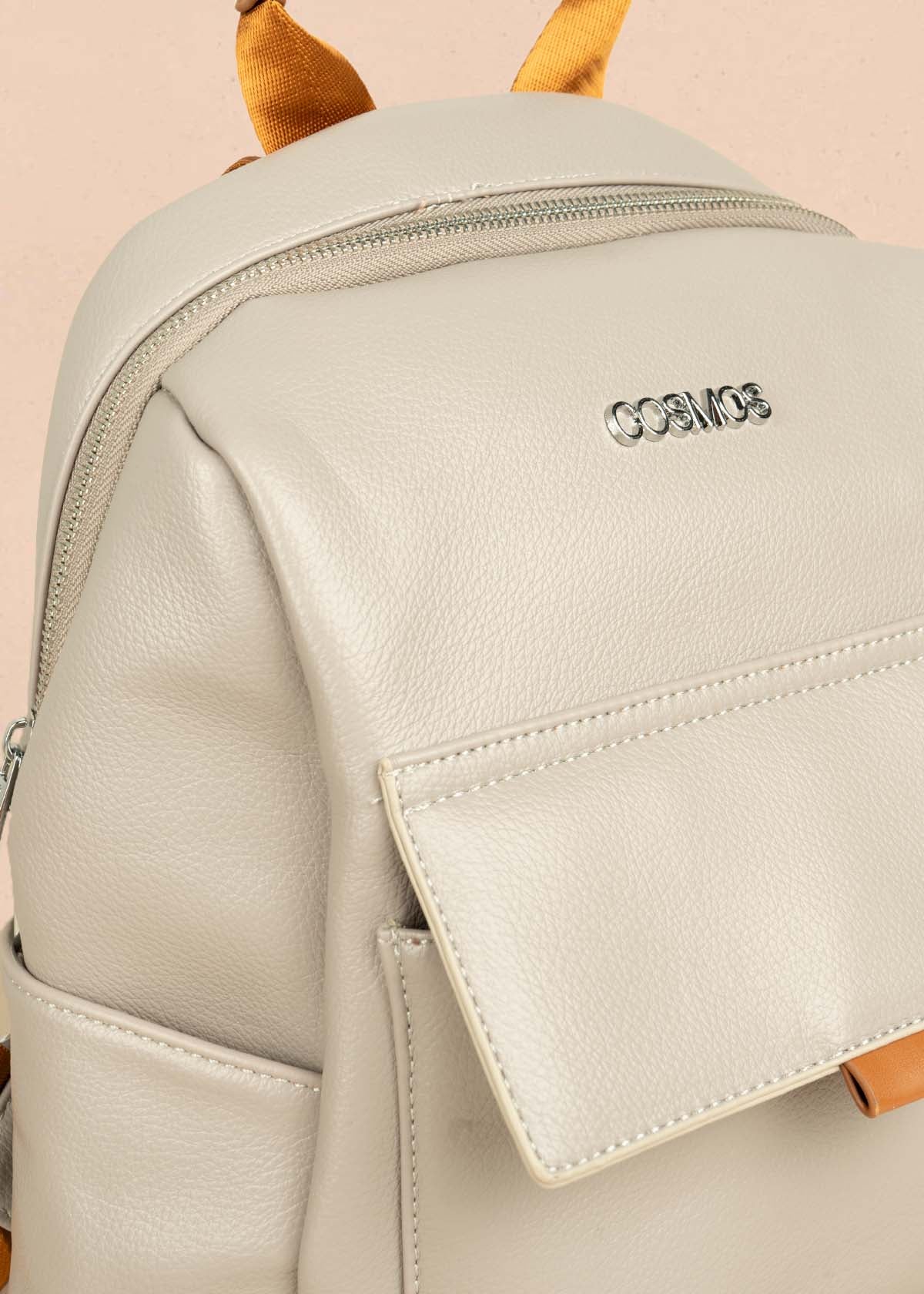 Morral color gris con bolsillo frontal 105703