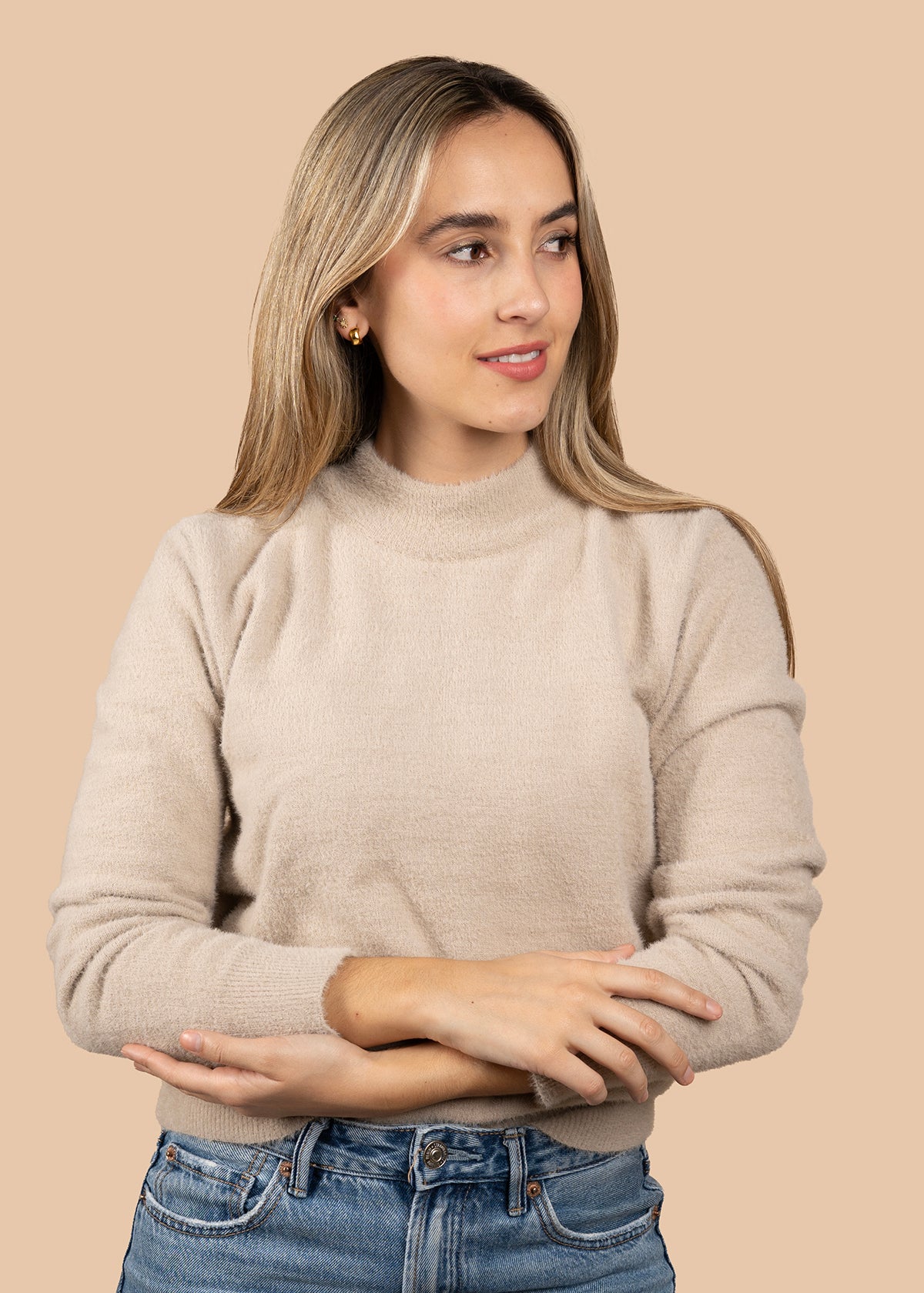 Buzo tejido color moca 105741