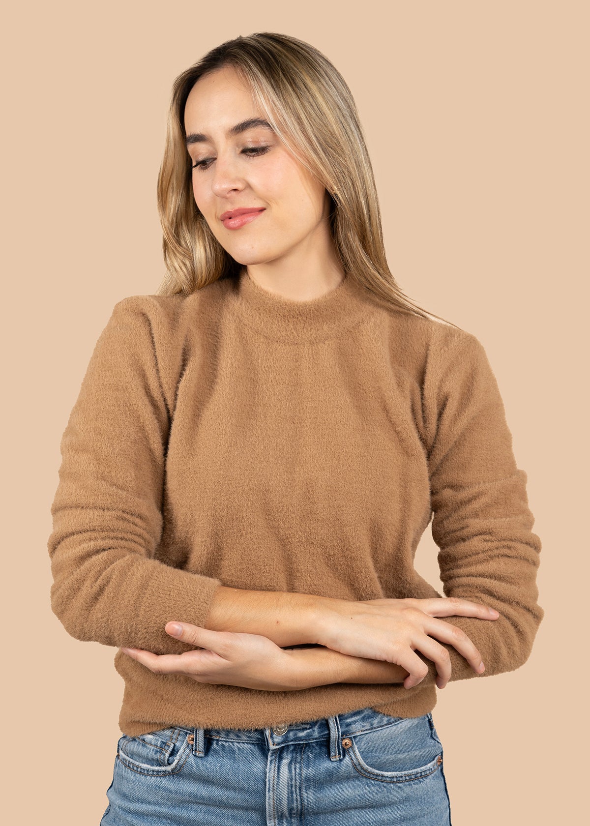 Buzo tejido color tabaco 105741