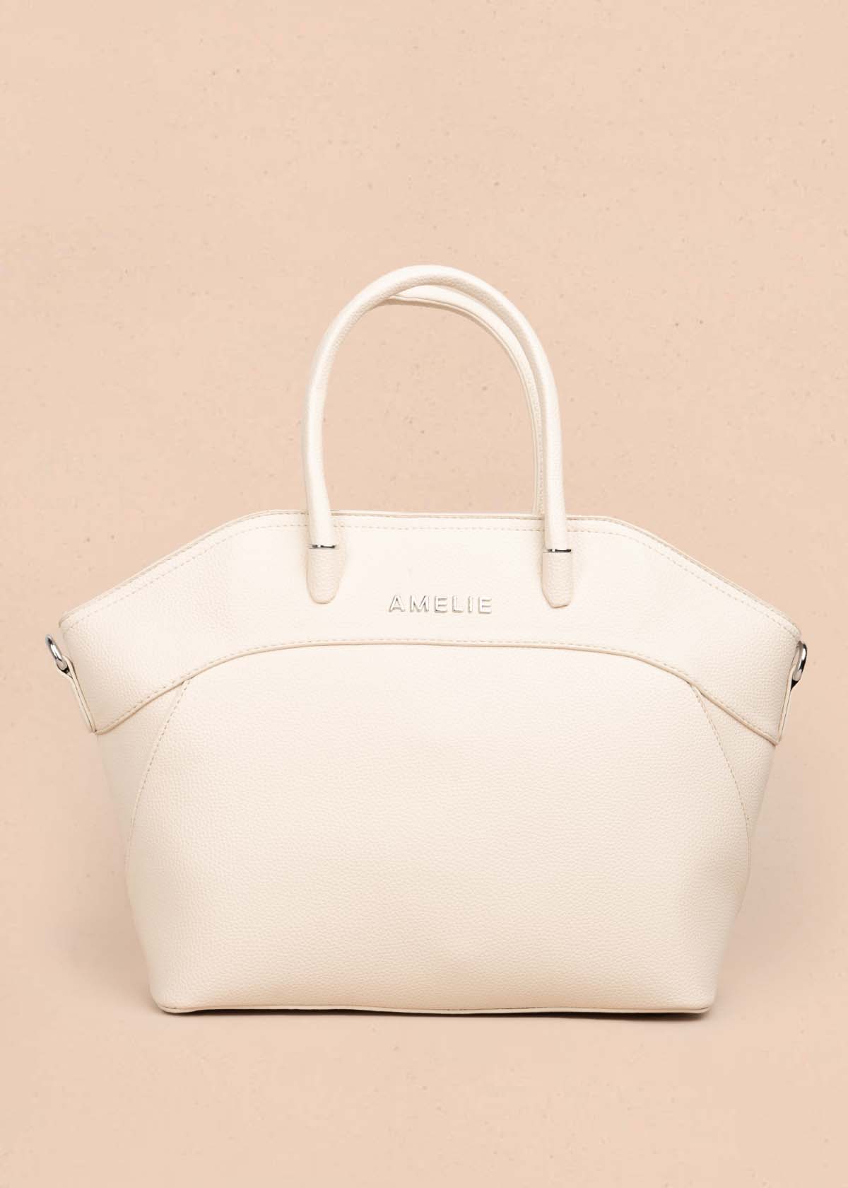 Bolso tipo cartera color beige 105750