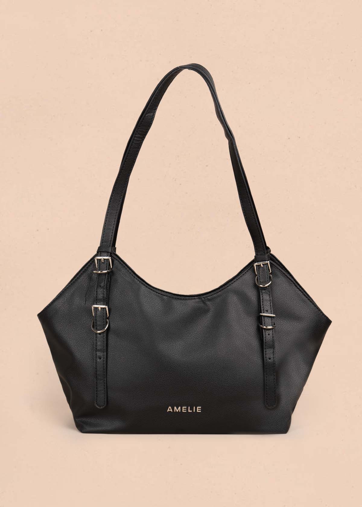 Bolso tipo shopping color negro 105757