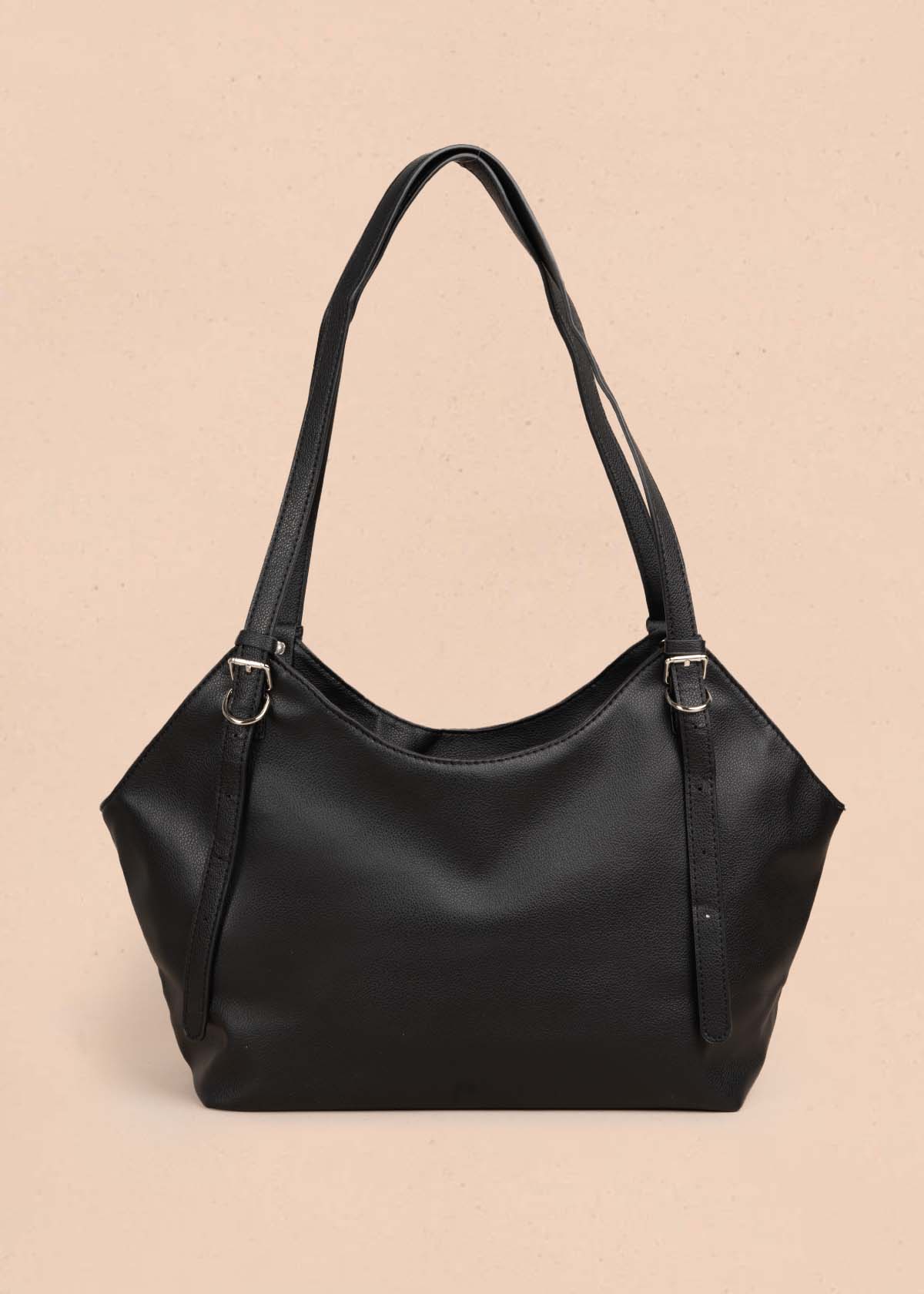 Bolso tipo shopping color negro 105757