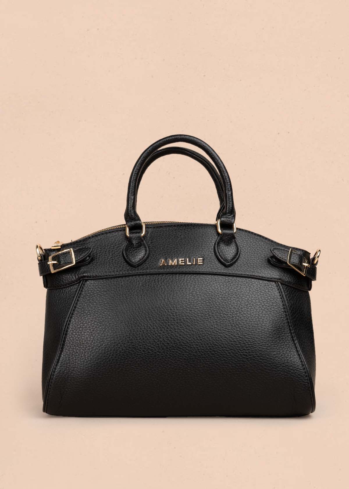 Bolso tipo cartera color negro 105770