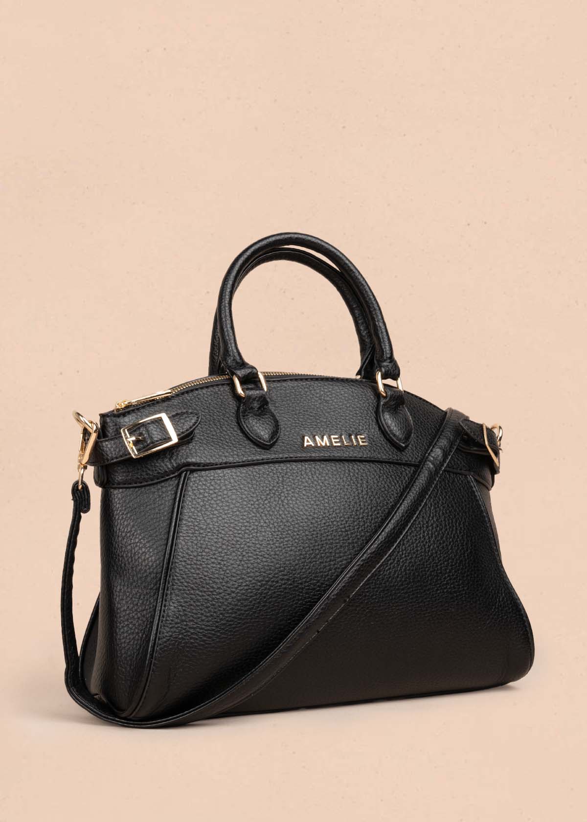 Bolso tipo cartera color negro 105770