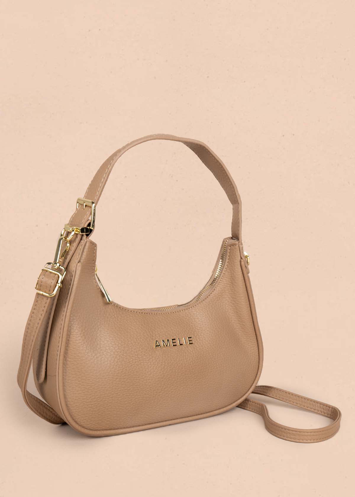 Bolso tipo cartera color caqui 105773