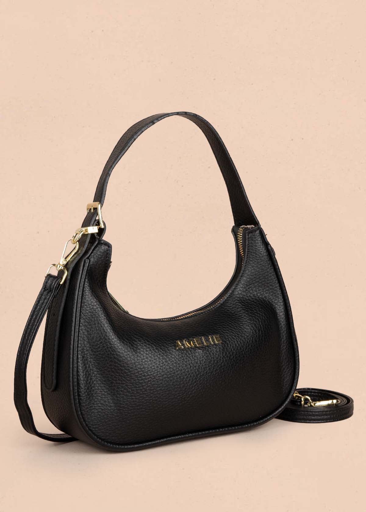 Bolso tipo cartera color negro 105773