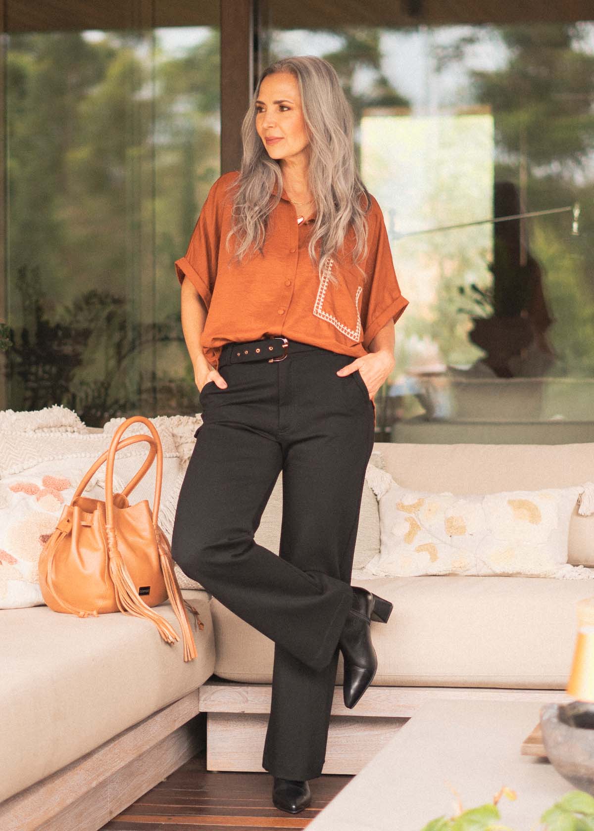 Pantalón color negro 105857