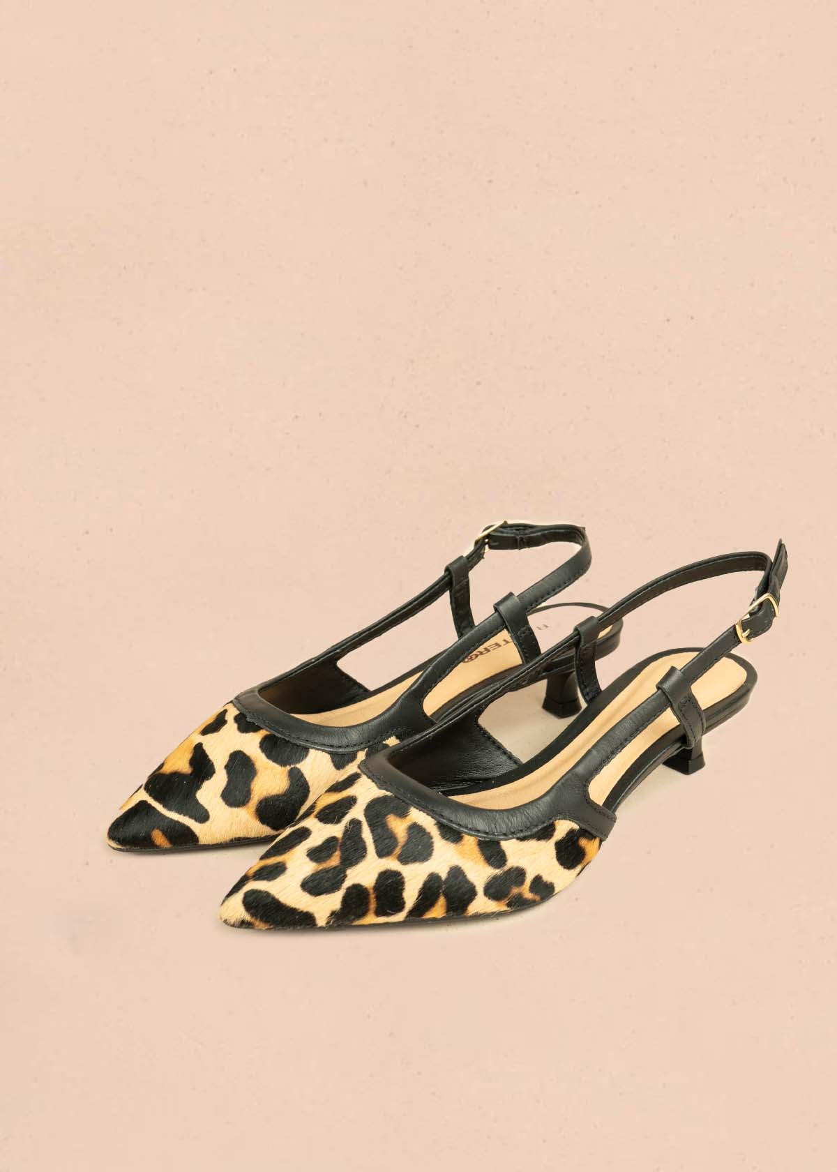 Trabilla en cuero color animal print 105979