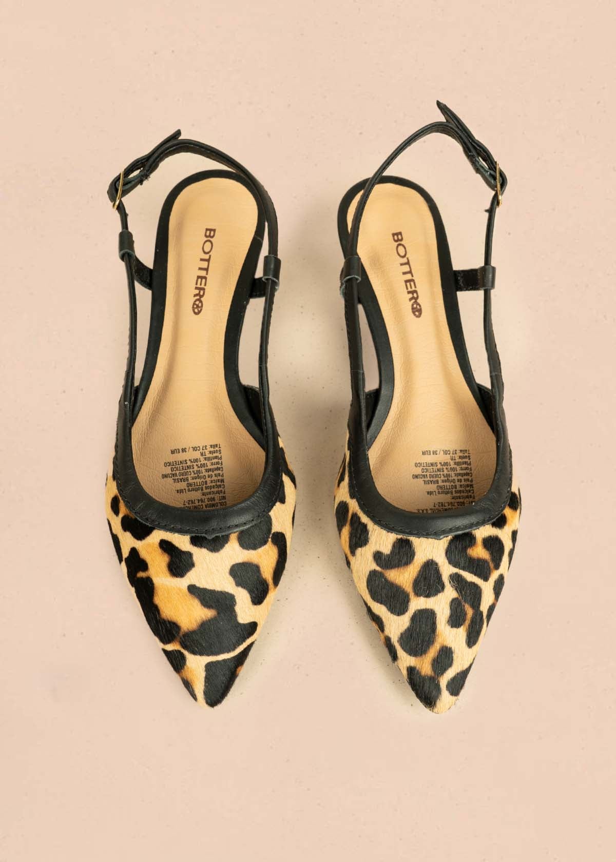 Trabilla en cuero color animal print 105979