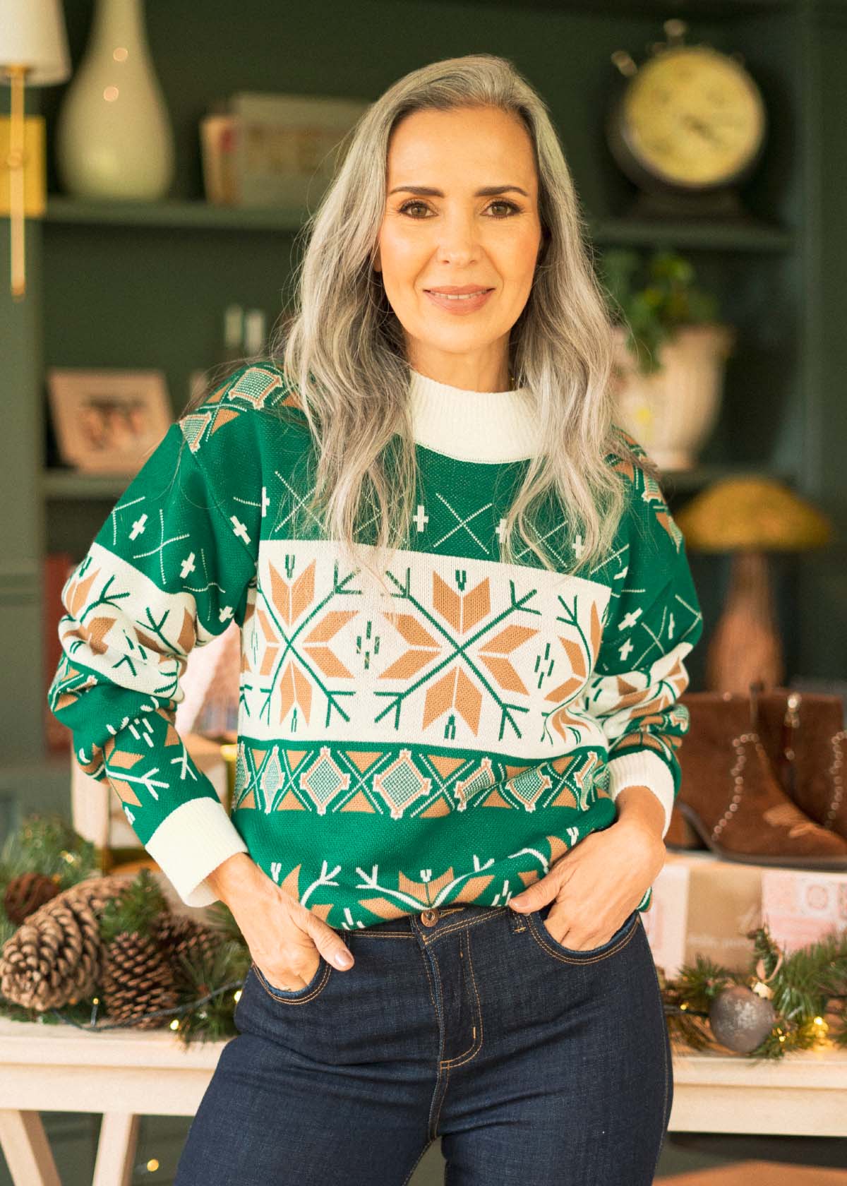 Saco navideño color verde 106173