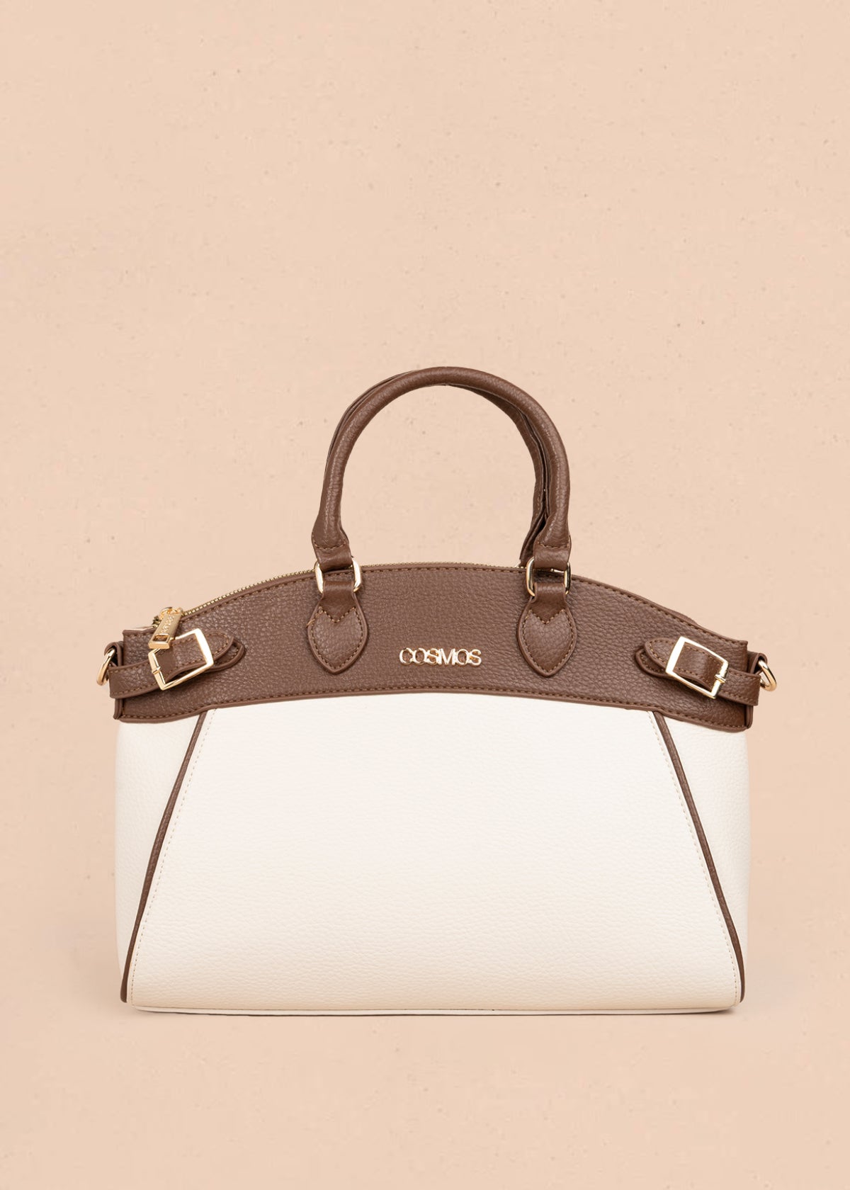 Bolso tipo cartera color beige 106181