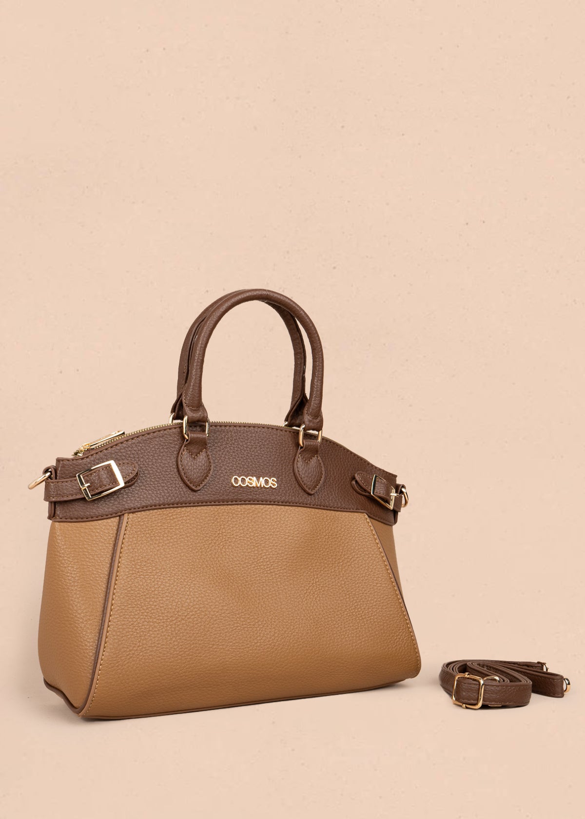 Bolso tipo cartera color miel 106181