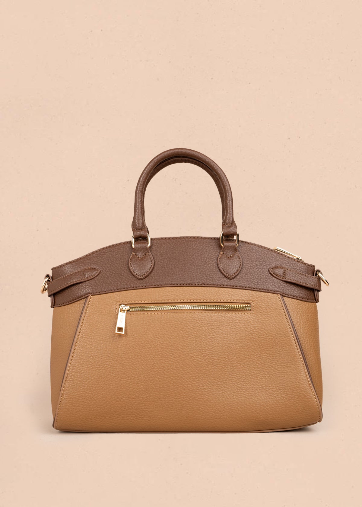 Bolso tipo cartera color miel 106181