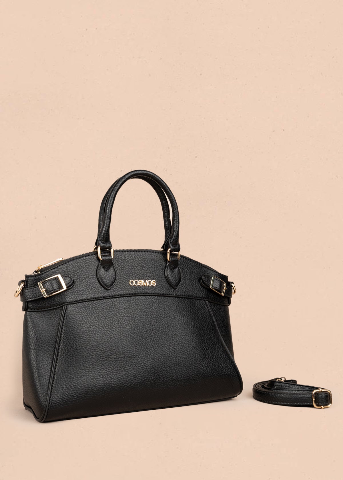 Bolso tipo cartera color negro 106181