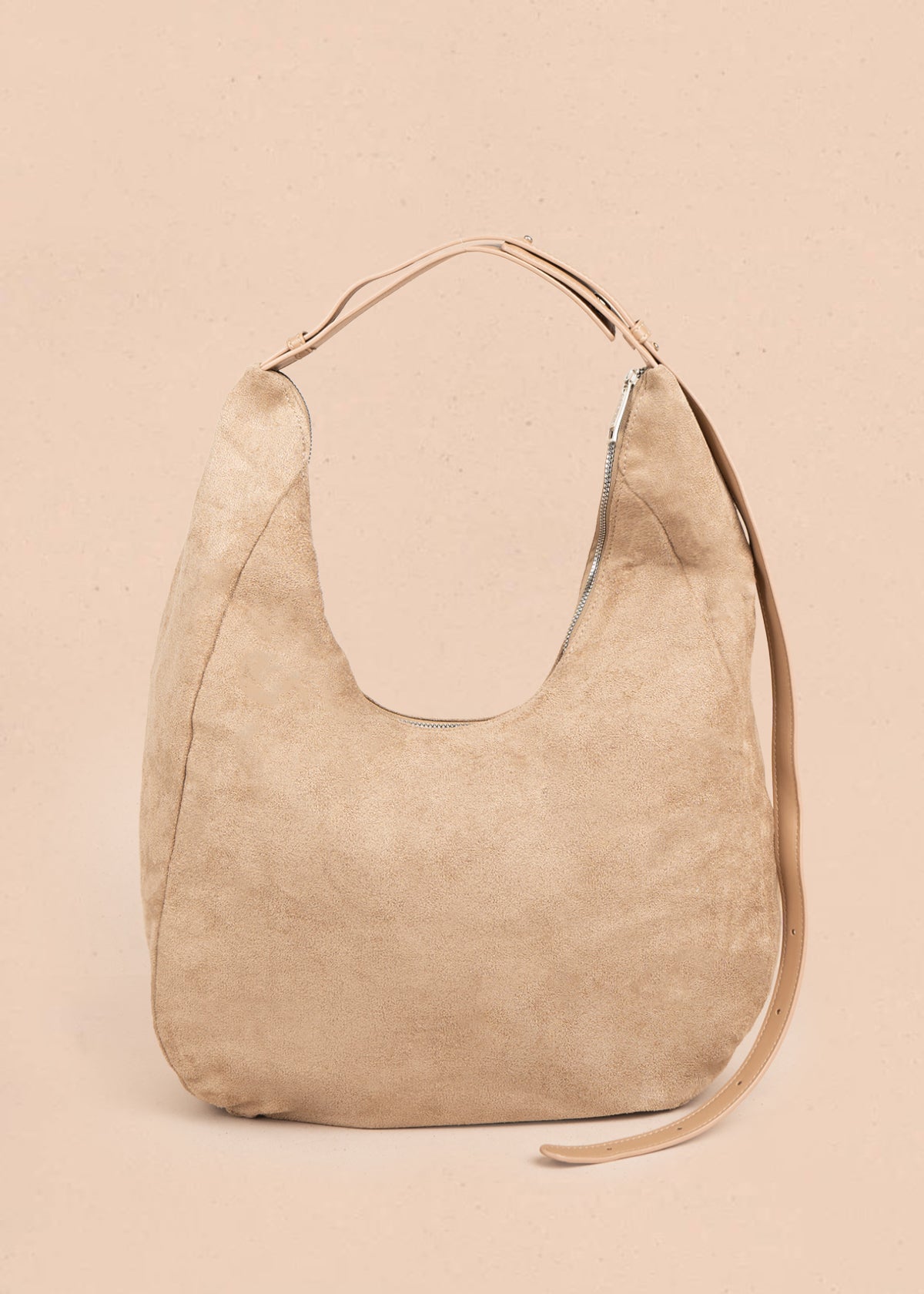Bolso tipo shopping color beige con taches 106291