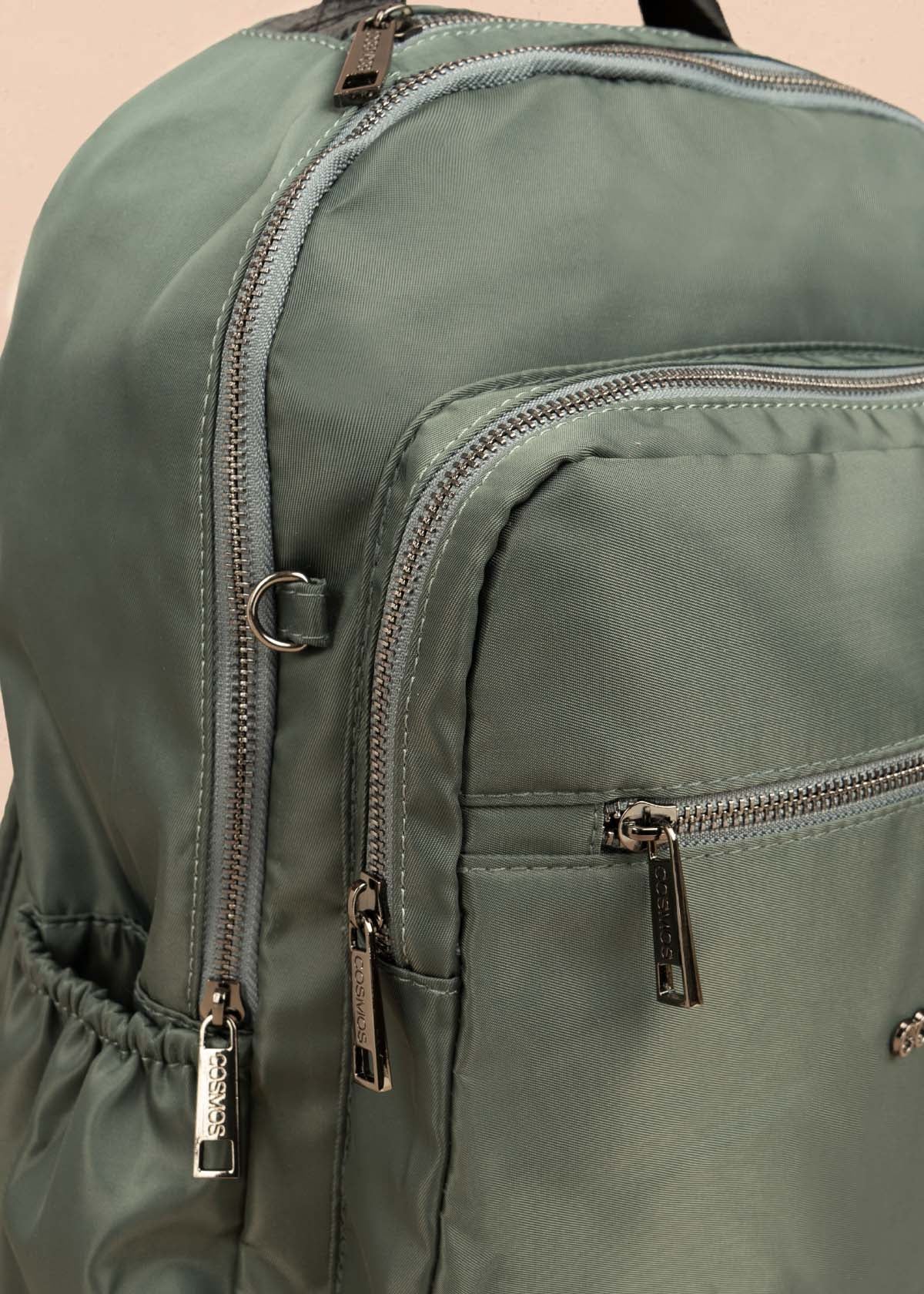 Morral color verde con bolsillos delanteros 106296