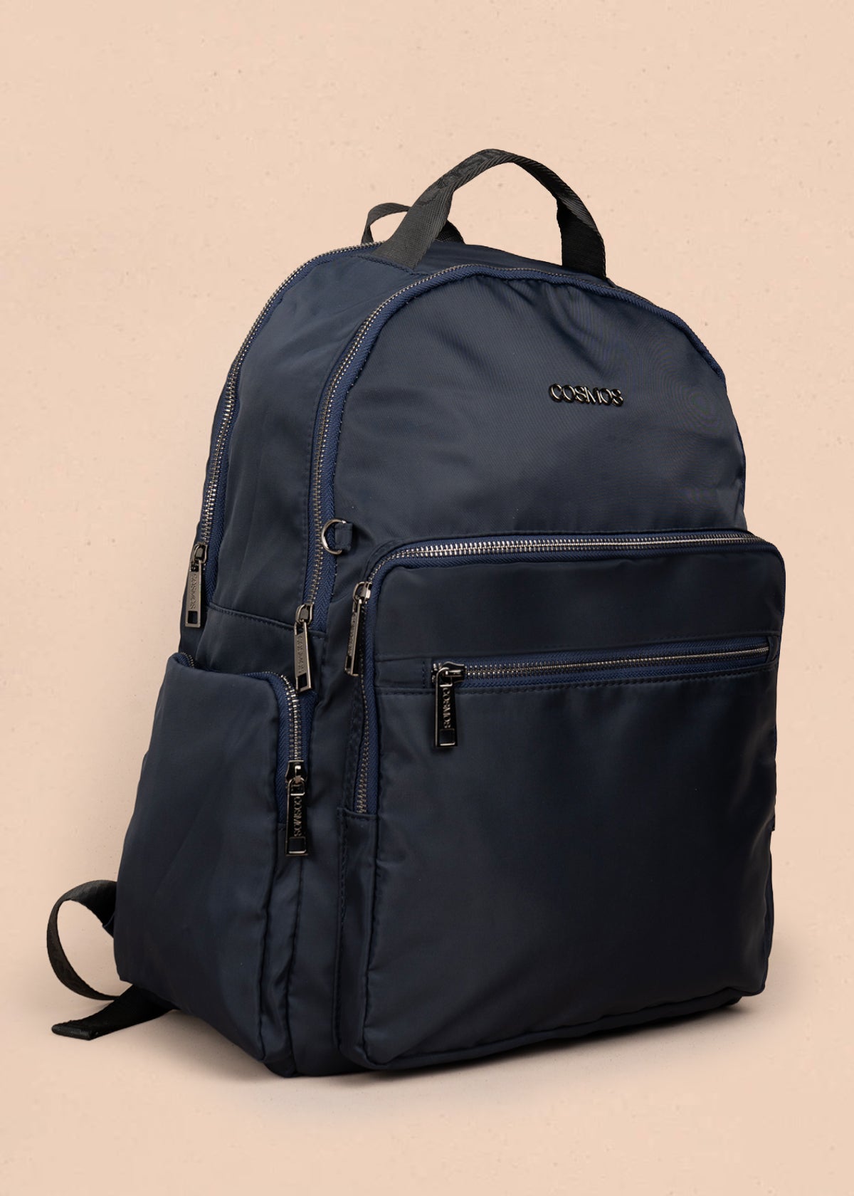 Morral color azul con bolsillos frontales 106299