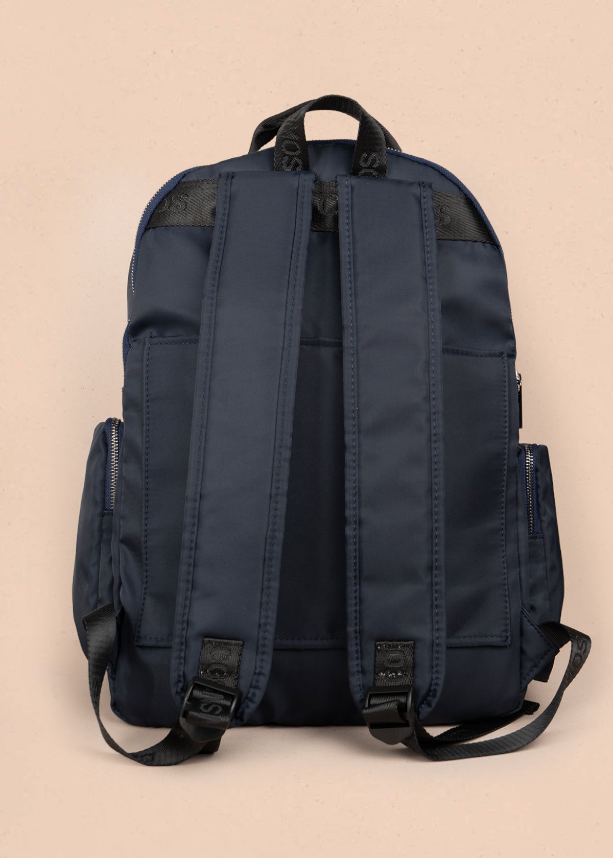 Morral color azul con bolsillos frontales 106299