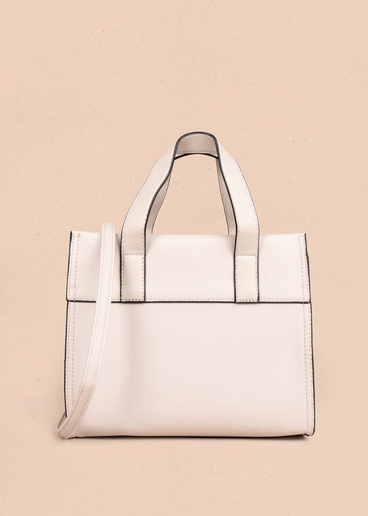 Bolso tipo cartera color nude 106323