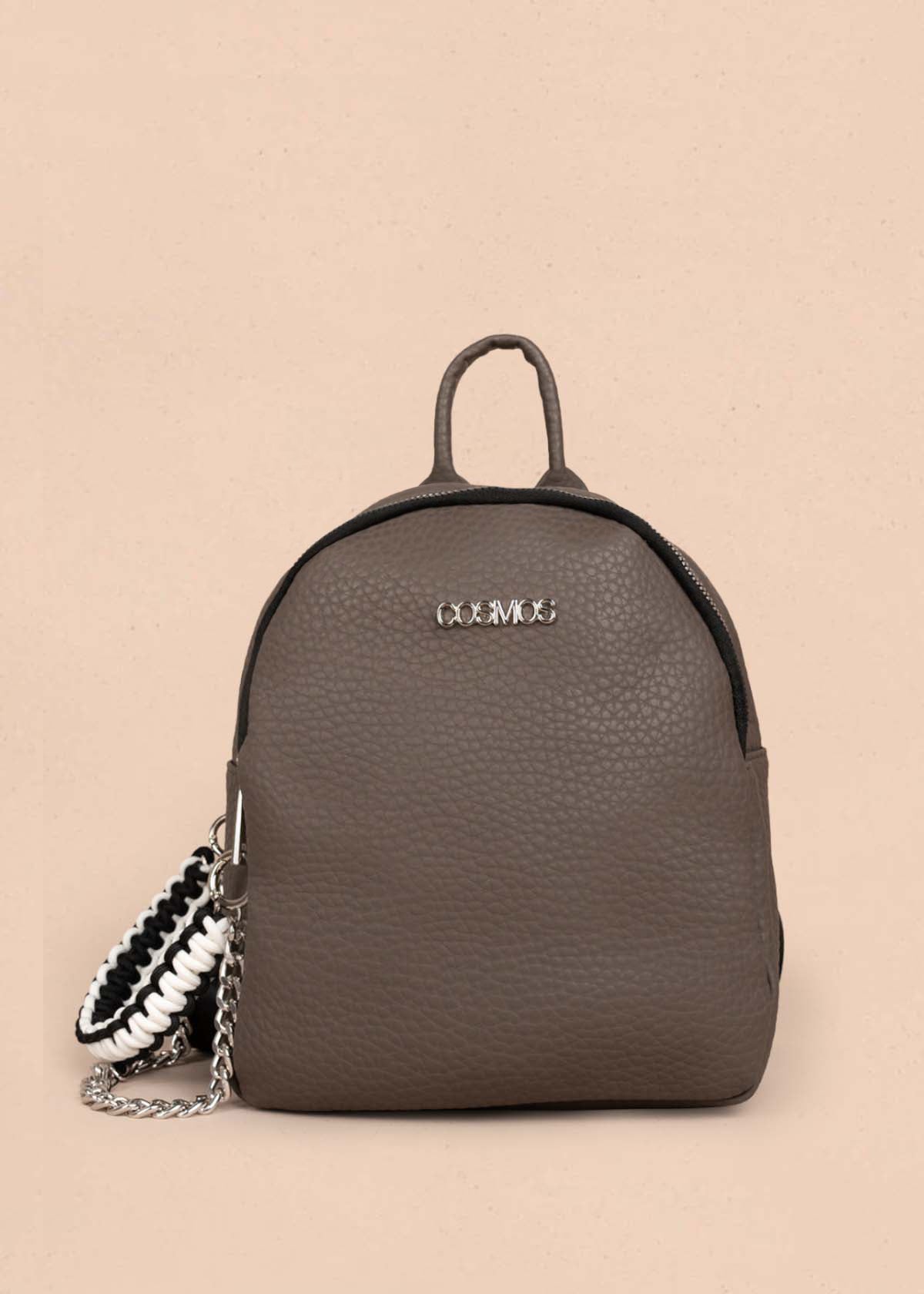 Morral color café con cadena lateral 106334