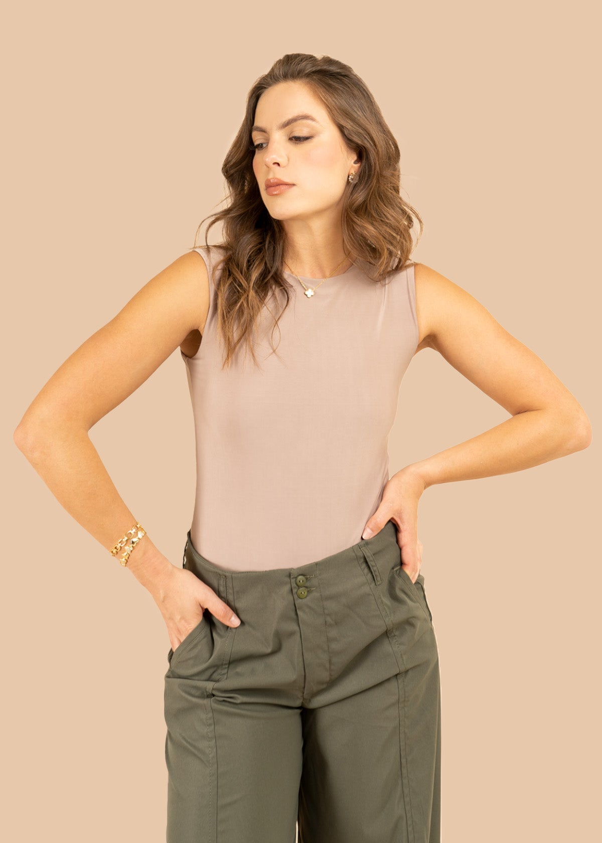 Body color camel fondo entero 106378