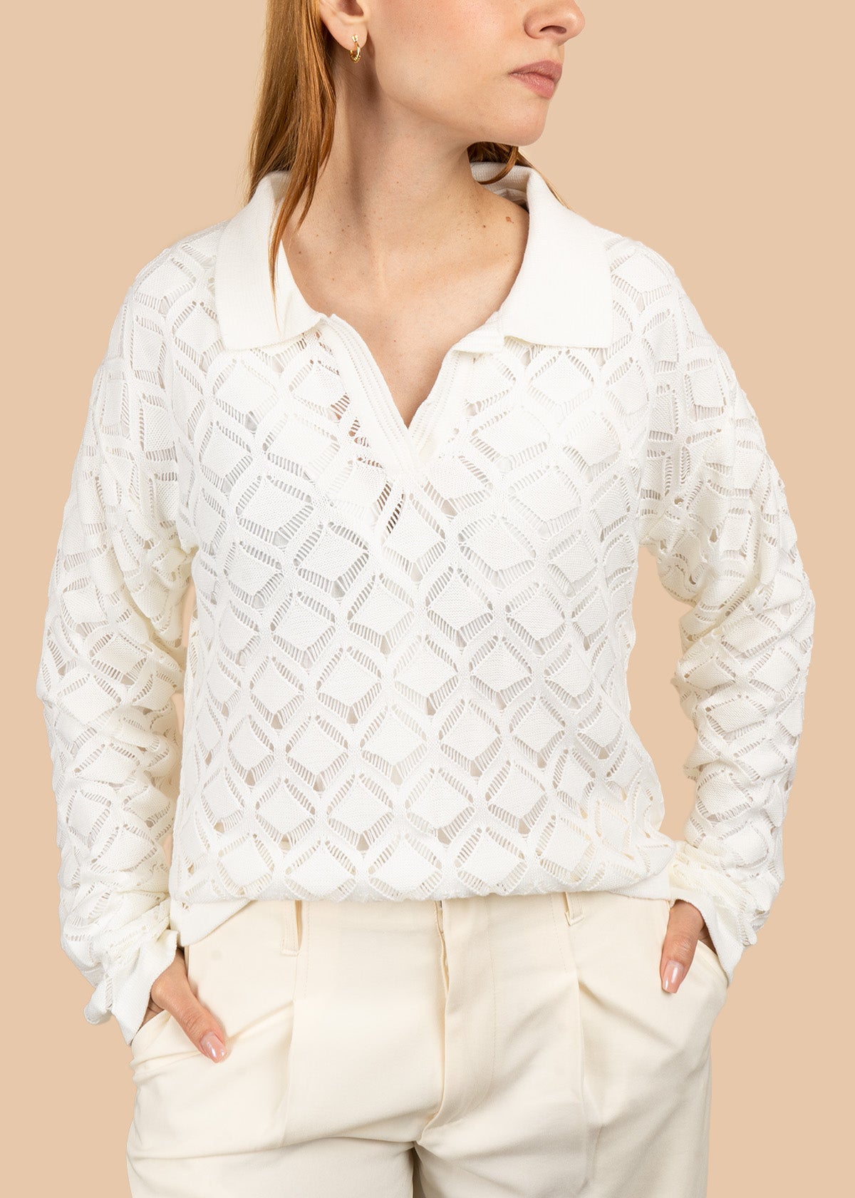 BUZO CUELLO- MANGA LARGA BLANCO 106428