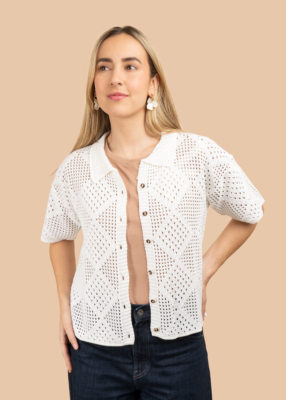 BLUSA TEJIDA BLANCO 106430