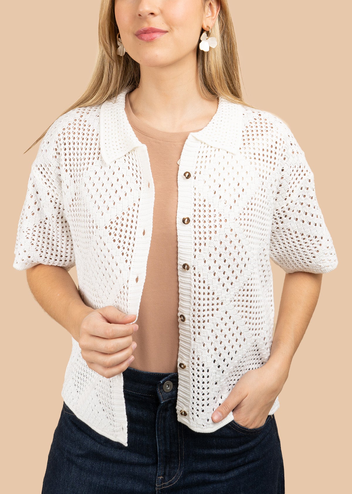 BLUSA TEJIDA BLANCO 106430