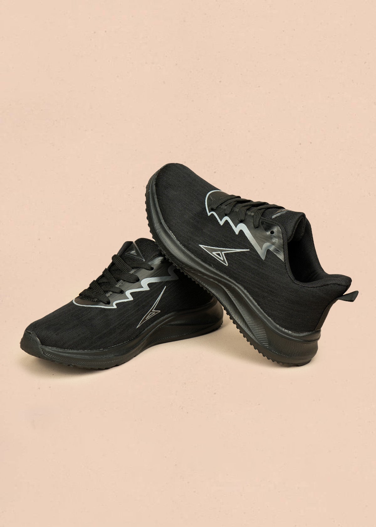 Tenis deportivos color negro con detalles grises 106451