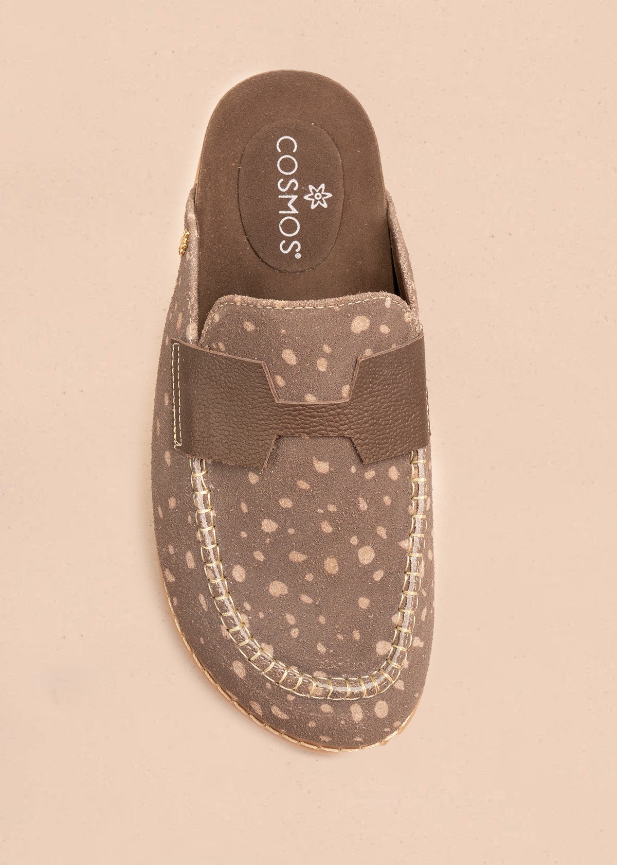 Zuecos bambi en cuero color miel 106631